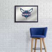 Charlotte Hornets: Framed Mirrored Wall Sign - Horizontal, FNB-NBCHAR-265-01A