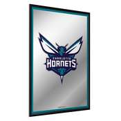 Charlotte Hornets: Framed Mirrored Wall Sign - Vertical, FNB-NBCHAR-275-01A