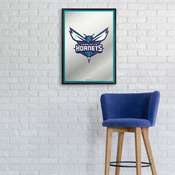 Charlotte Hornets: Framed Mirrored Wall Sign - Vertical, FNB-NBCHAR-275-01A