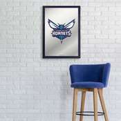 Charlotte Hornets: Framed Mirrored Wall Sign - Vertical, FNB-NBCHAR-275-01A