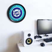 Charlotte Hornets: Ribbed Frame Wall Clock, NBCHAR-530-01