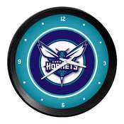 Charlotte Hornets: Ribbed Frame Wall Clock, NBCHAR-530-01