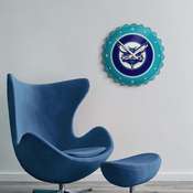 Charlotte Hornets: Bottle Cap Wall Clock, NBCHAR-540-01