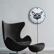Charlotte Hornets: Bottle Cap Lighted Wall Clock, NBCHAR-545-01