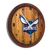 Charlotte Hornets: "Faux" Barrel Top Clock, FNB-NBCHAR-560-01