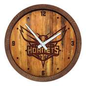 Charlotte Hornets: "Faux" Barrel Top Clock, FNB-NBCHAR-560-01