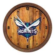 Charlotte Hornets: "Faux" Barrel Top Clock, FNB-NBCHAR-560-01