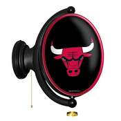Chicago Bulls: Original Oval Rotating Lighted Wall Sign, FNB-NBCHIC-125-01A