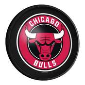 Chicago Bulls: Round Slimline Lighted Wall Sign, NBCHIC-130-01