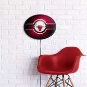 Chicago Bulls: Oval Slimline Lighted Wall Sign, NBCHIC-140-01
