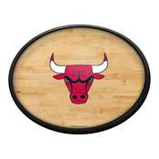 Chicago Bulls: Hardwood - Oval Slimline Lighted Wall Sign, NBCHIC-140-21