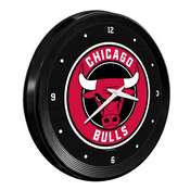 Chicago Bulls: Ribbed Frame Wall Clock, NBCHIC-530-01