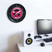 Chicago Bulls: Ribbed Frame Wall Clock, NBCHIC-530-01