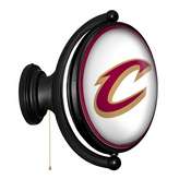 Cleveland Cavaliers: Original Oval Rotating Lighted Wall Sign, FNB-NBCLVD-125-01A