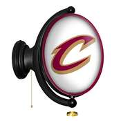 Cleveland Cavaliers: Original Oval Rotating Lighted Wall Sign, FNB-NBCLVD-125-01A