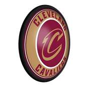 Cleveland Cavaliers: Round Slimline Lighted Wall Sign, NBCLVD-130-01