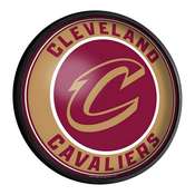 Cleveland Cavaliers: Round Slimline Lighted Wall Sign, NBCLVD-130-01