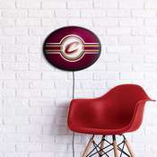 Cleveland Cavaliers: Oval Slimline Lighted Wall Sign, NBCLVD-140-01