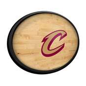 Cleveland Cavaliers: Hardwood - Oval Slimline Lighted Wall Sign, NBCLVD-140-21