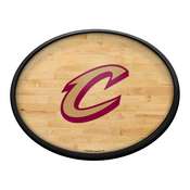 Cleveland Cavaliers: Hardwood - Oval Slimline Lighted Wall Sign, NBCLVD-140-21
