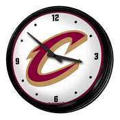 Cleveland Cavaliers: Retro Lighted Wall Clock, NBCLVD-550-01