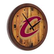 Cleveland Cavaliers: "Faux" Barrel Top Clock, FNB-NBCLVD-560-01