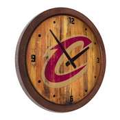 Cleveland Cavaliers: "Faux" Barrel Top Clock, FNB-NBCLVD-560-01