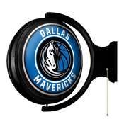 Dallas Mavericks: Original Round Rotating Lighted Wall Sign, NBDALM-115-01