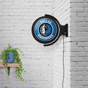 Dallas Mavericks: Original Round Rotating Lighted Wall Sign, NBDALM-115-01
