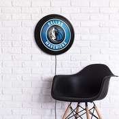 Dallas Mavericks: Round Slimline Lighted Wall Sign, NBDALM-130-01
