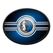 Dallas Mavericks: Oval Slimline Lighted Wall Sign, NBDALM-140-01