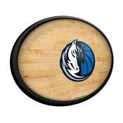 Dallas Mavericks: Hardwood - Oval Slimline Lighted Wall Sign, NBDALM-140-21