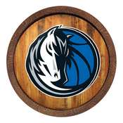 Dallas Mavericks: "Faux" Barrel Top Sign, FNB-NBDALM-240-01