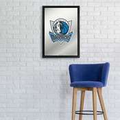 Dallas Mavericks: Framed Mirrored Wall Sign - Vertical, FNB-NBDALM-275-01A