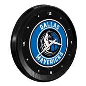 Dallas Mavericks: Ribbed Frame Wall Clock, NBDALM-530-01