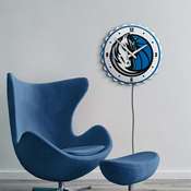 Dallas Mavericks: Bottle Cap Lighted Wall Clock, NBDALM-545-01