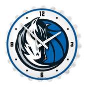 Dallas Mavericks: Bottle Cap Lighted Wall Clock, NBDALM-545-01
