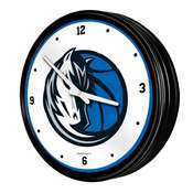 Dallas Mavericks: Retro Lighted Wall Clock, NBDALM-550-01