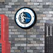 Dallas Mavericks: Retro Lighted Wall Clock, NBDALM-550-01