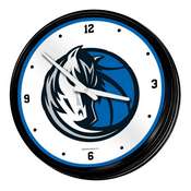 Dallas Mavericks: Retro Lighted Wall Clock, NBDALM-550-01
