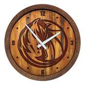 Dallas Mavericks: "Faux" Barrel Top Clock, FNB-NBDALM-560-01