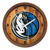 Dallas Mavericks: "Faux" Barrel Top Clock, FNB-NBDALM-560-01