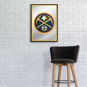 Denver Nuggets: Vertical Framed Mirrored Wall Sign, FNB-NBDENN-275-01A