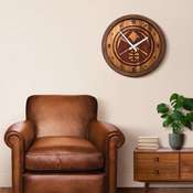 Denver Nuggets: "Faux" Barrel Top Clock, FNB-NBDENN-560-01