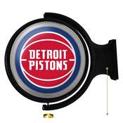 Detroit Pistons: Original Round Rotating Lighted Wall Sign, NBDETP-115-01
