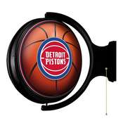 Detroit Pistons: Basketball - Original Round Rotating Lighted Wall Sign, NBDETP-115-02