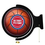Detroit Pistons: Basketball - Original Round Rotating Lighted Wall Sign, NBDETP-115-02