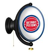 Detroit Pistons: Original Oval Rotating Lighted Wall Sign, FNB-NBDETP-125-01A
