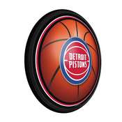 Detroit Pistons: Basketball - Round Slimline Lighted Wall Sign, NBDETP-130-02