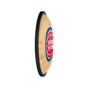 Detroit Pistons: Hardwood - Oval Slimline Lighted Wall Sign, NBDETP-140-21